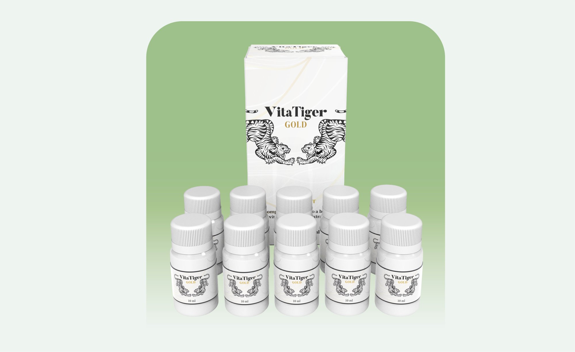 VITATIGER GOLD – 10 Vials x 10 ml (100 ml | 10 Doses)